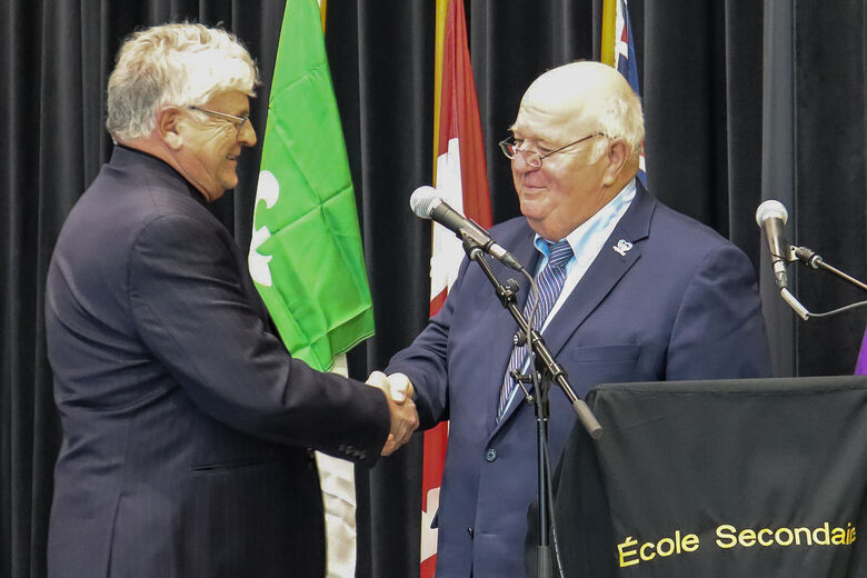 M. Dion et M. Labelle, présidents des 2 conseils scolaires sont fiers de cette belle collaboration.